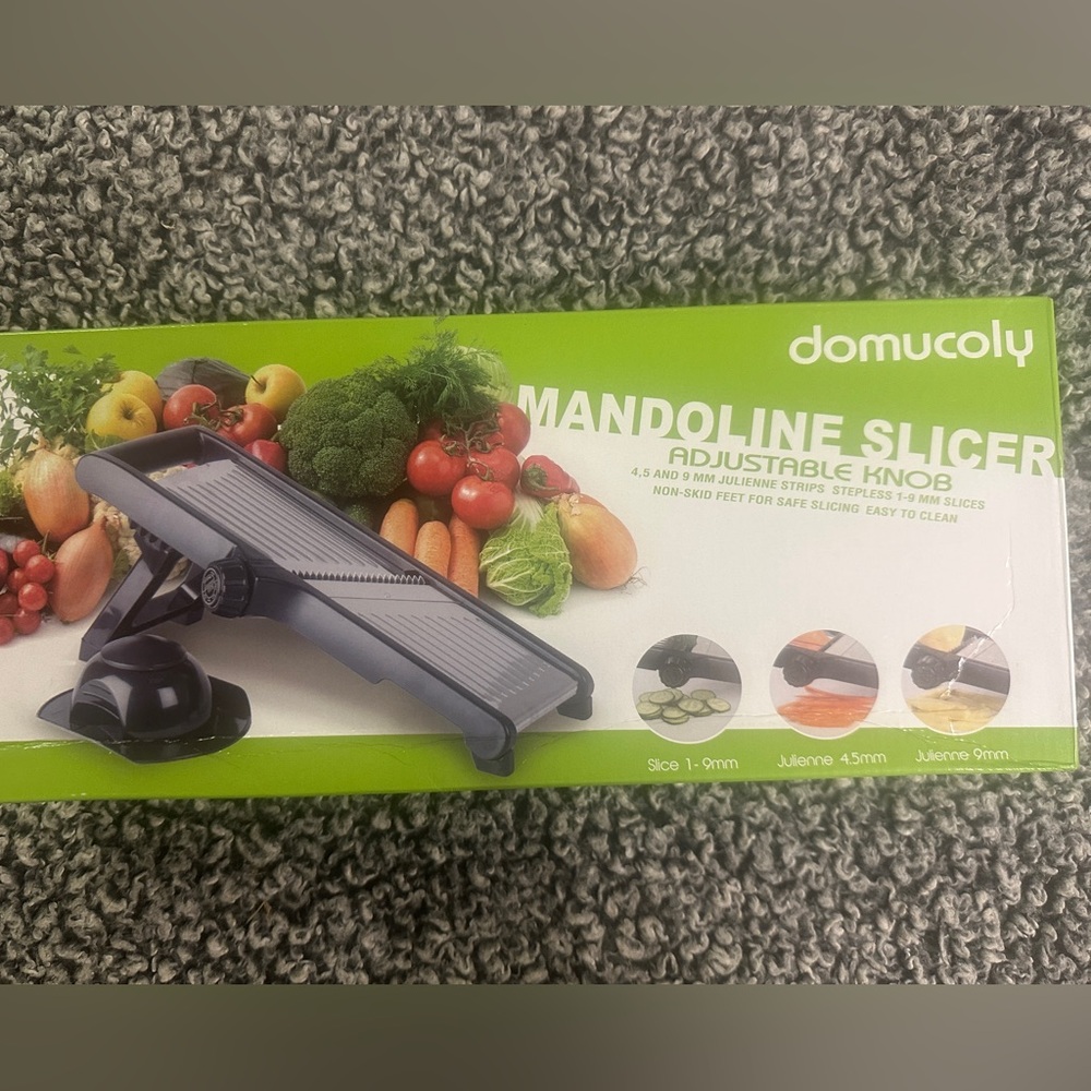 Adjustable Mandoline Slicer with Black Handle
